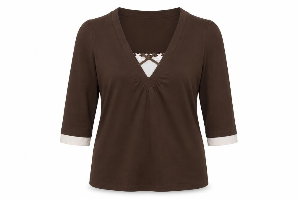 South Womens Brown  Cotton Pullover Sweatshirt Size 18  Pullover