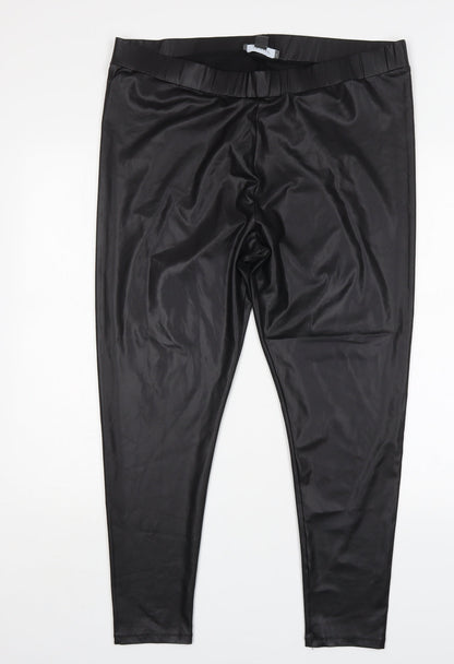 Preloved Primark Womens Black  Polyester Jegging Jeans Size XL L28 in Regular - Front