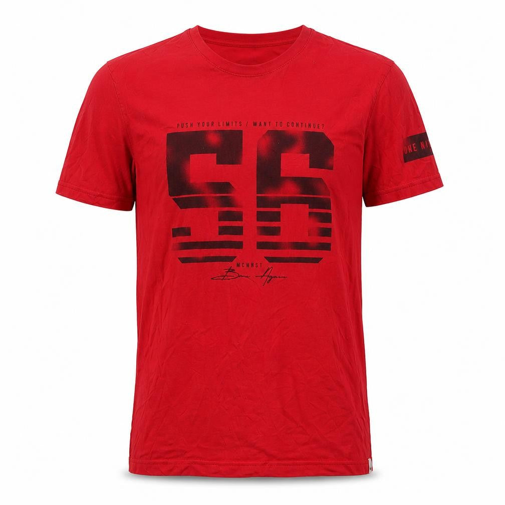 Machinist Mens Red    T-Shirt Size M Round Neck