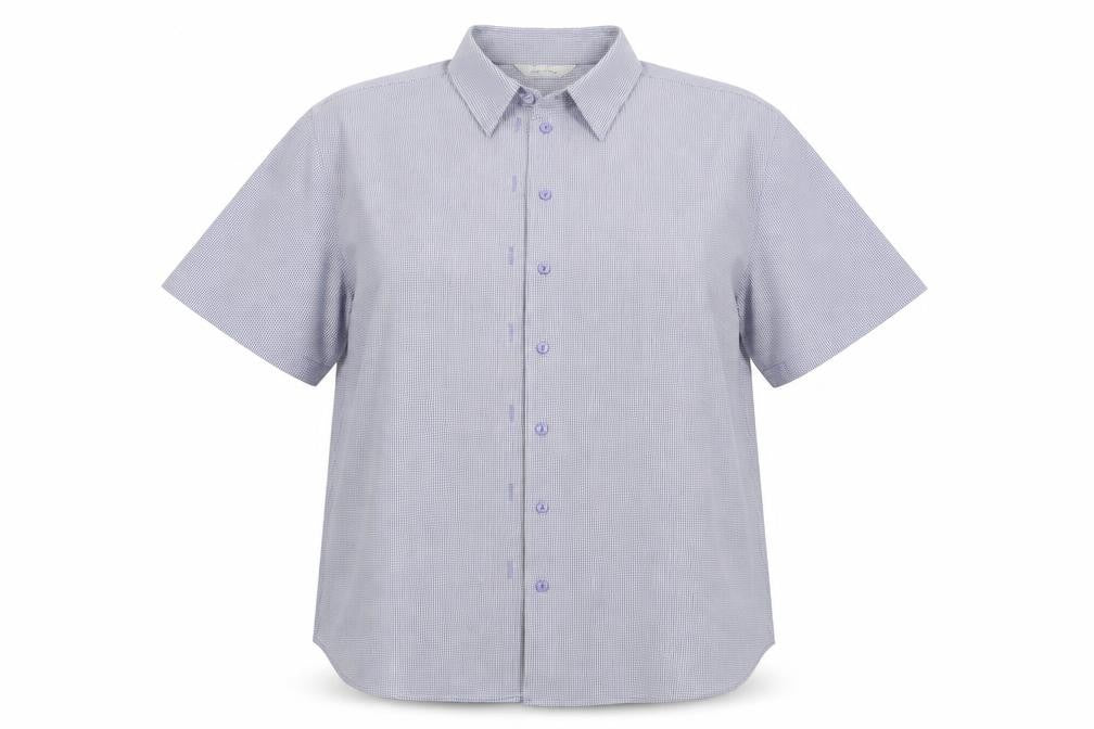 Joie de Vivre Womens Blue  Polyester Basic Button-Up Size 18 Collared