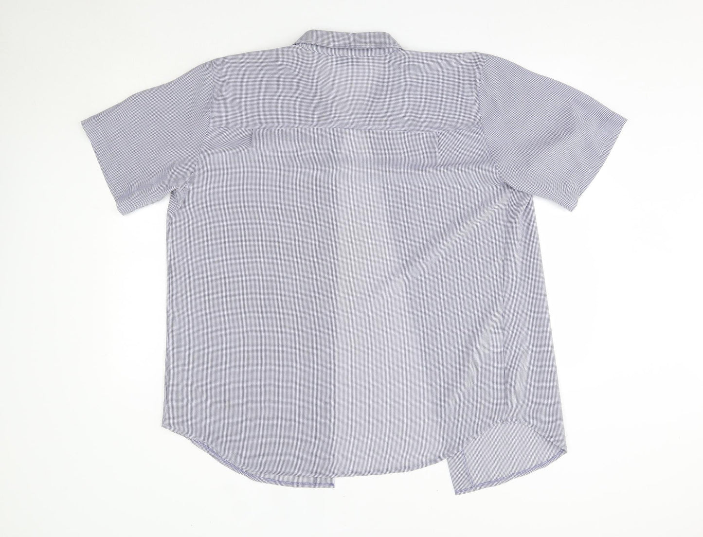 Joie de Vivre Womens Blue  Polyester Basic Button-Up Size 18 Collared