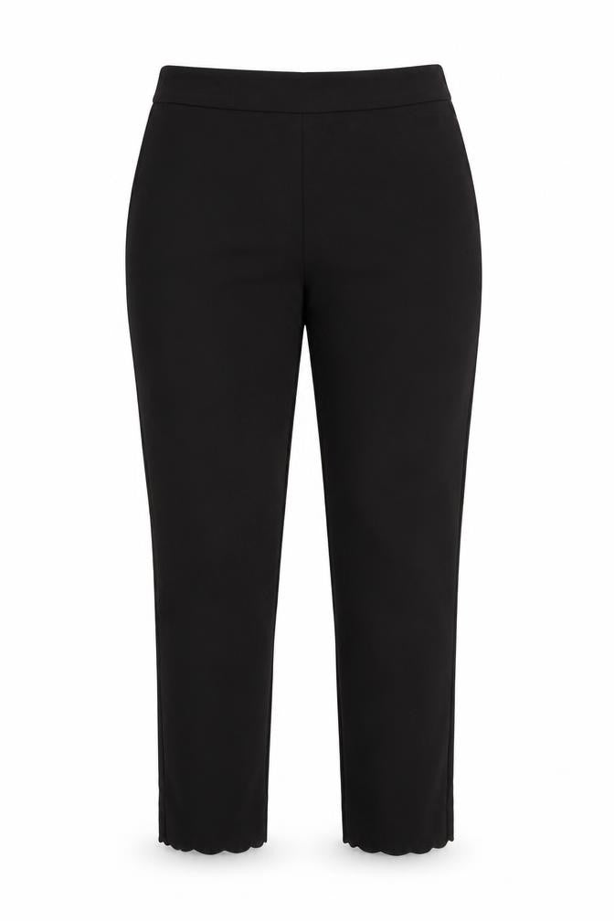 Monsoon Womens Black  Cotton Dress Pants Trousers Size 8 L27 in Regular Zip
