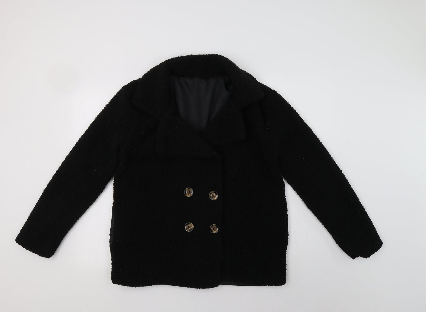 Preworn Womens Black   Jacket  Size M  Button