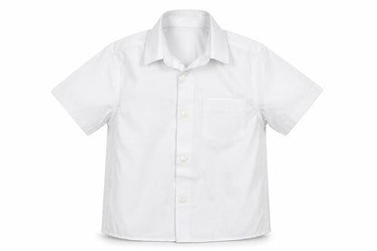 Tu Boys White  Polyester Basic Button-Up Size 5 Years Collared Button