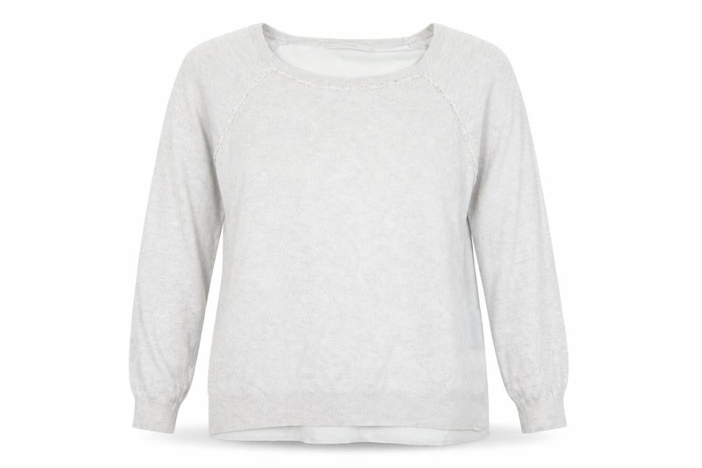 George Womens Grey Round Neck  Polyester Pullover Jumper Size 16