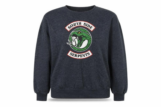 Primark Womens Grey  Polyester Pullover Sweatshirt Size 14  Pullover - Riverdale South Side Serpents