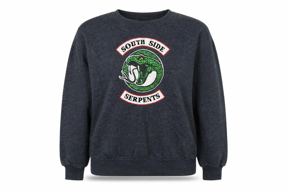 Primark Womens Grey  Polyester Pullover Sweatshirt Size 14  Pullover - Riverdale South Side Serpents
