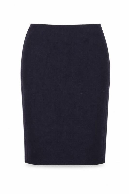Aria Womens Blue  Polyamide Straight & Pencil Skirt Size 12   Zip