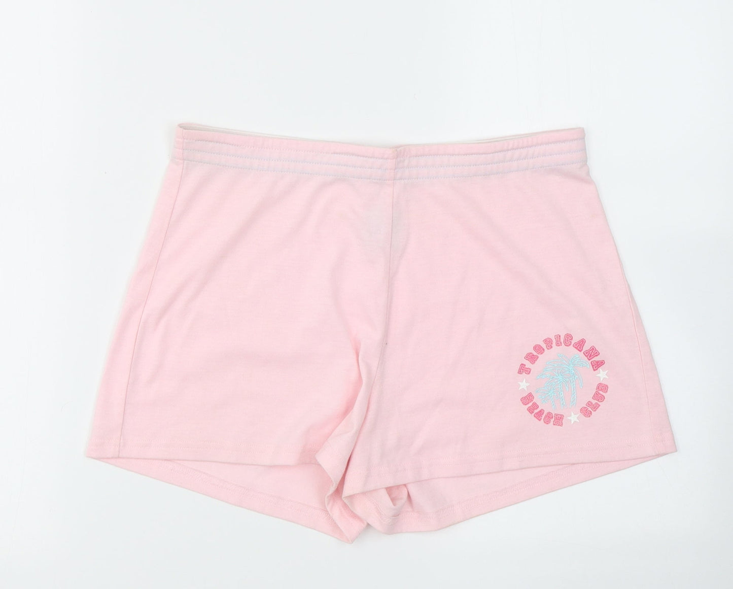 Xe Womens Pink  Polyester Sweat Shorts Size S  Regular