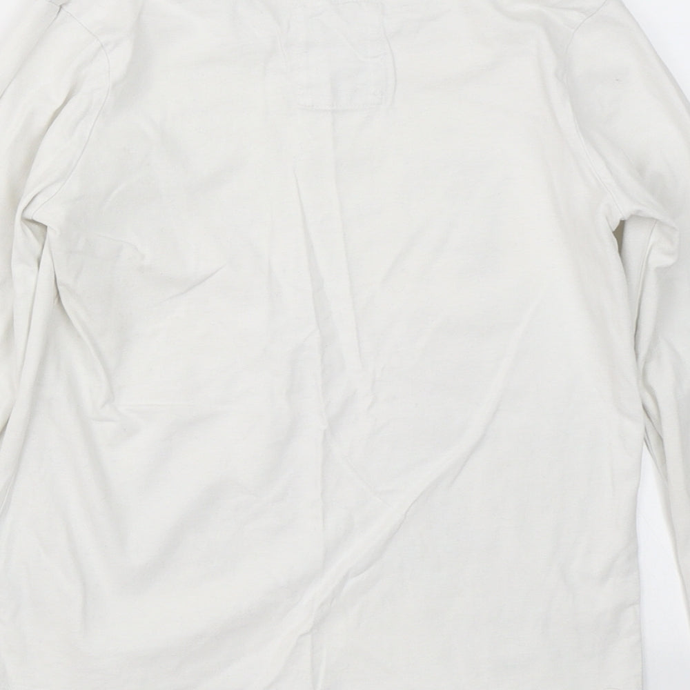TU Girls White  Cotton Basic T-Shirt Size 11 Years Crew Neck  - Ice Princess