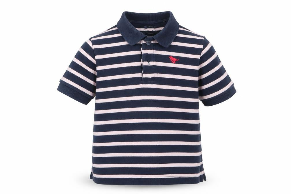 Next Baby Multicoloured Striped 100% Cotton Basic Polo Size 12-18 Months Collared