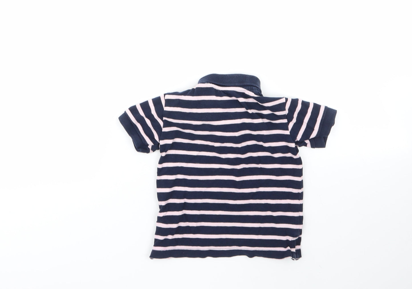 NEXT Baby Multicoloured Striped 100% Cotton Basic Polo Size 12-18 Months Collared
