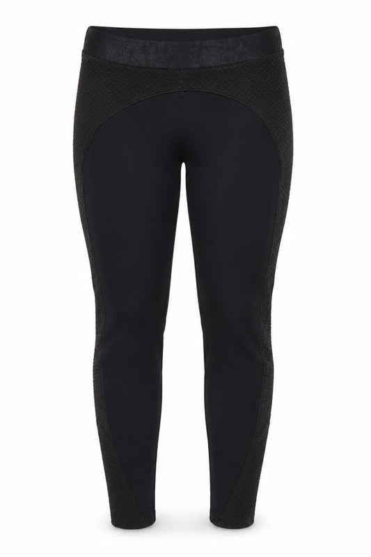 imited Womens Black  Cotton Cropped Leggings Size 12 L24 in