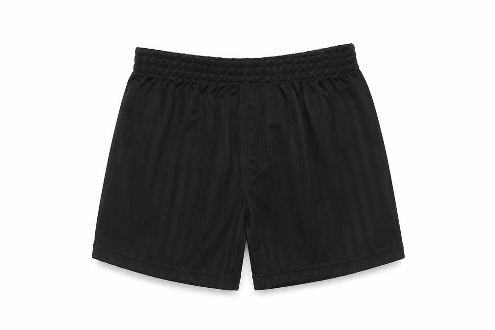 George Boys Black Striped Polyester Sweat Shorts Size 7 Years  Regular
