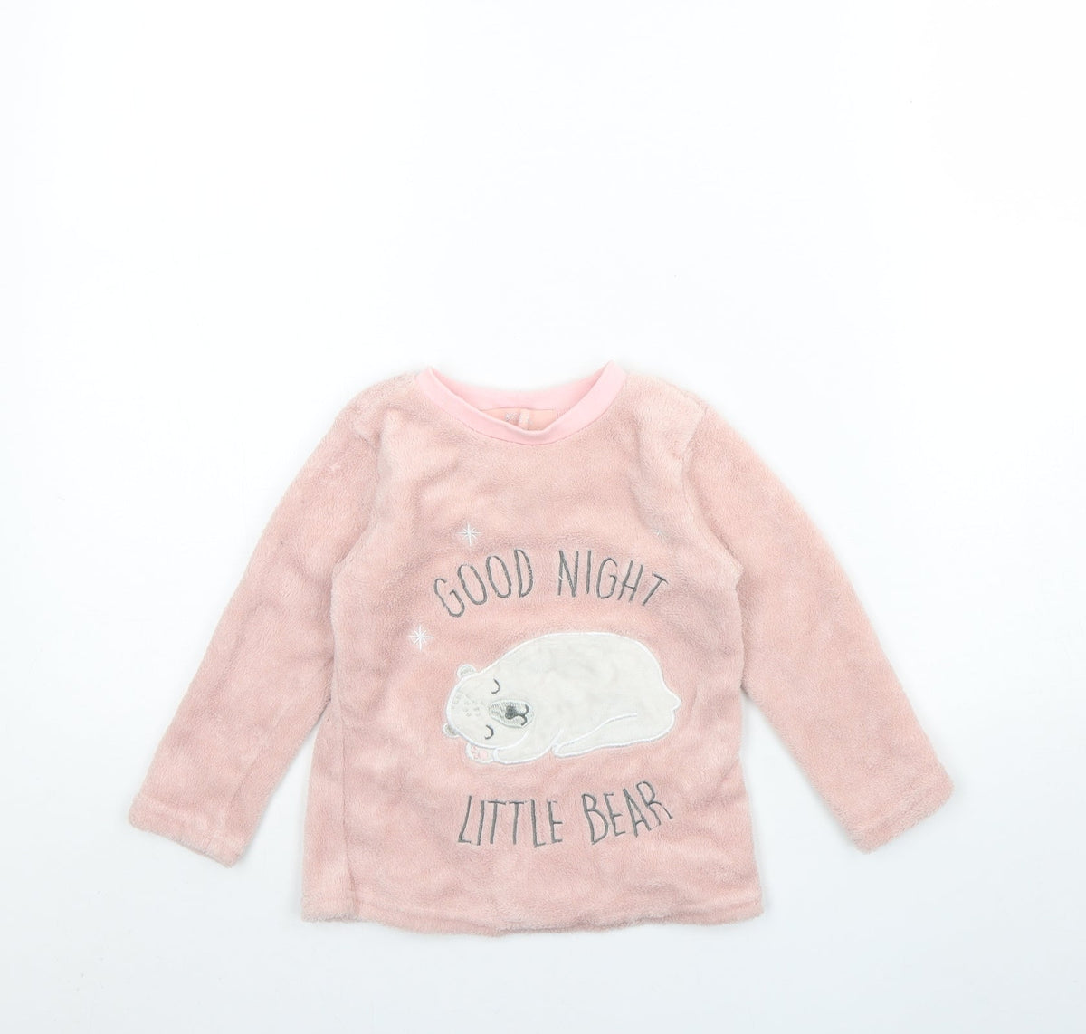 Dream big Girls Pink Solid Polyester Cami Pyjama Top Size 2 Years