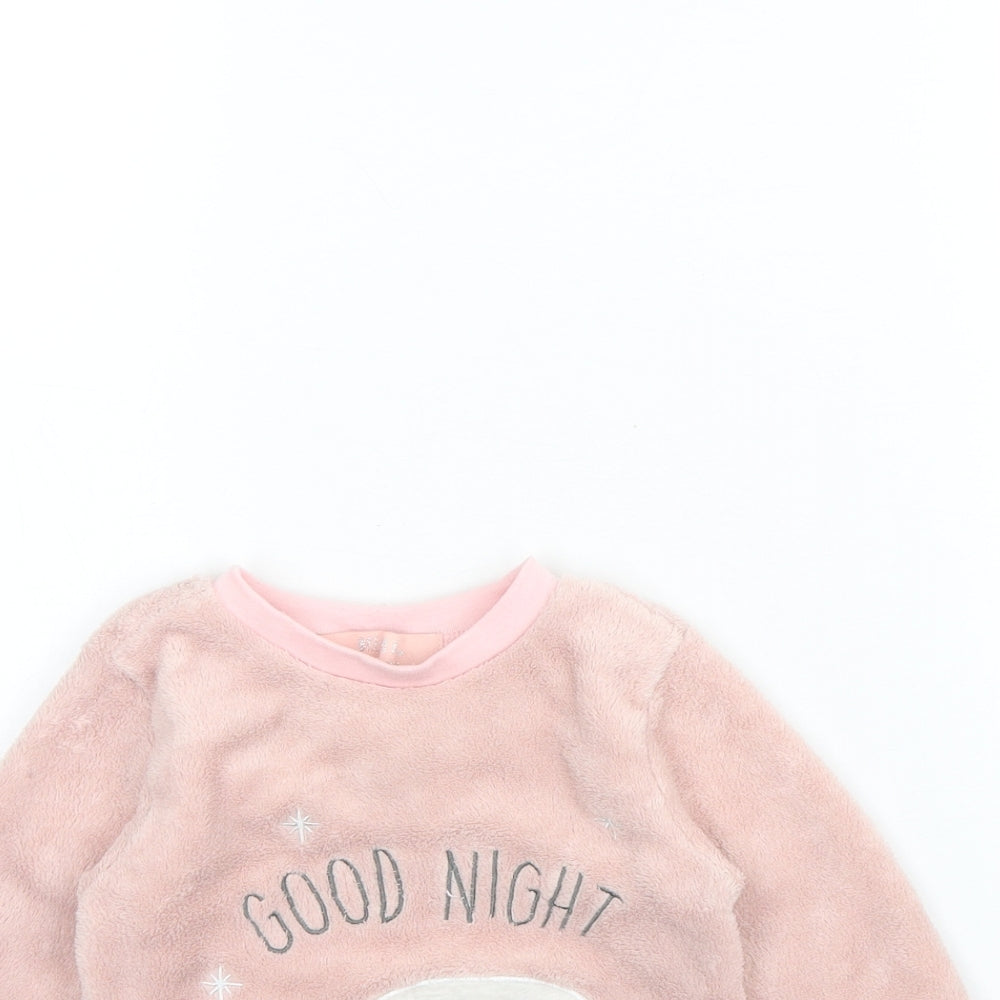Dream big Girls Pink Solid Polyester Cami Pyjama Top Size 2 Years