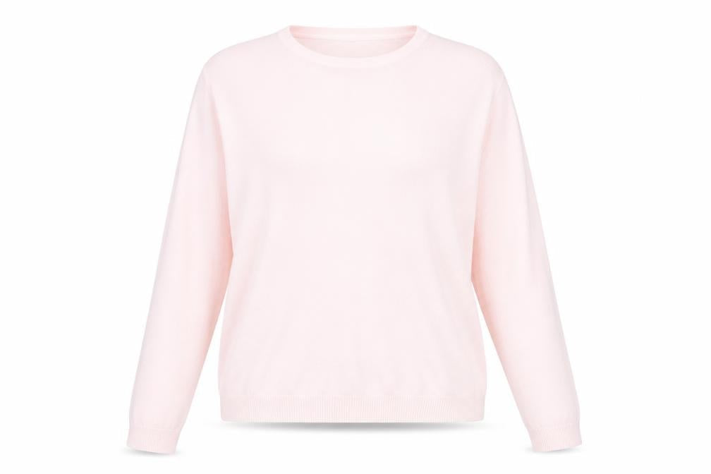Intuition Essentials Womens Pink Round Neck  Acrylic Pullover Jumper Size 20