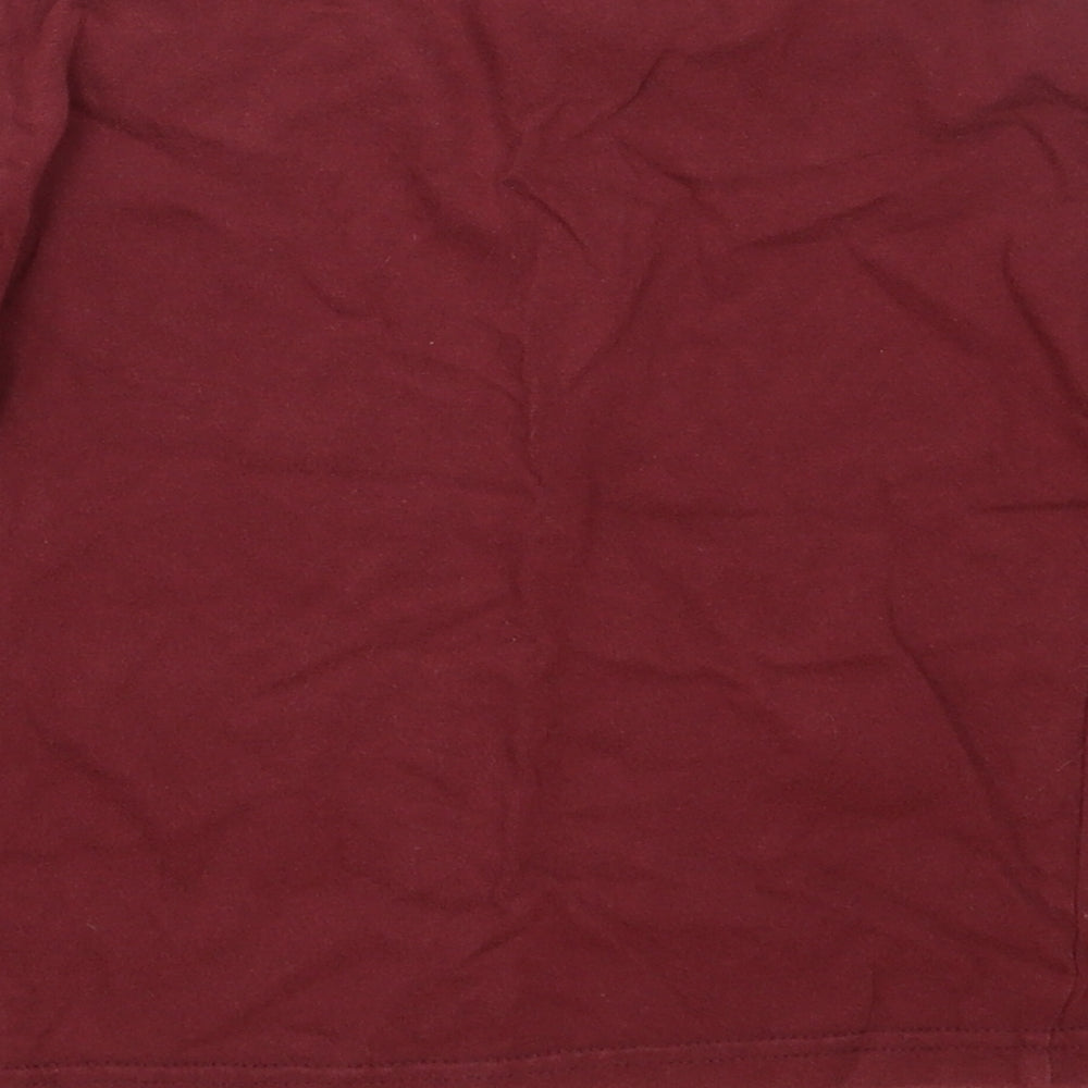 URBAN RASCALS Boys Red  Cotton Basic T-Shirt Size 5 Years Round Neck