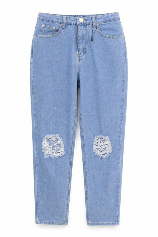 Boohoo Womens Blue  Cotton Skinny Jeans Size 10 L26 in Regular