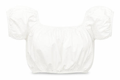 ASOS Womens White  Cotton Basic T-Shirt Size 6 Off the Shoulder
