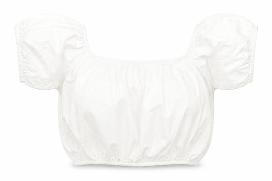 ASOS Womens White  Cotton Basic T-Shirt Size 6 Off the Shoulder