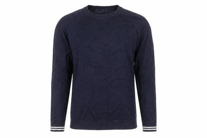 H&M Mens Blue Round Neck  Cotton Pullover Jumper Size M