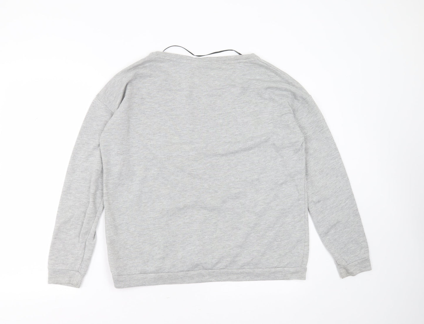 Only Womens Grey  Polyester Pullover Sweatshirt Size L   - bird, beaded