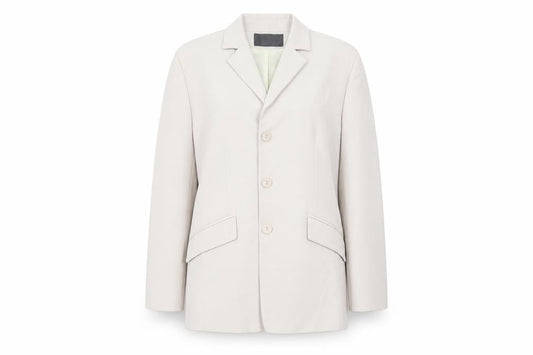 Essentials Womens Beige  Polyester Jacket Suit Jacket Size 14