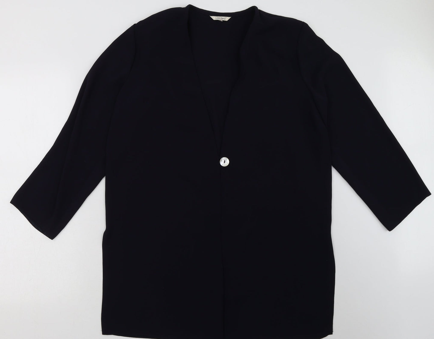 Living Womens Blue   Jacket Blazer Size 12  Button