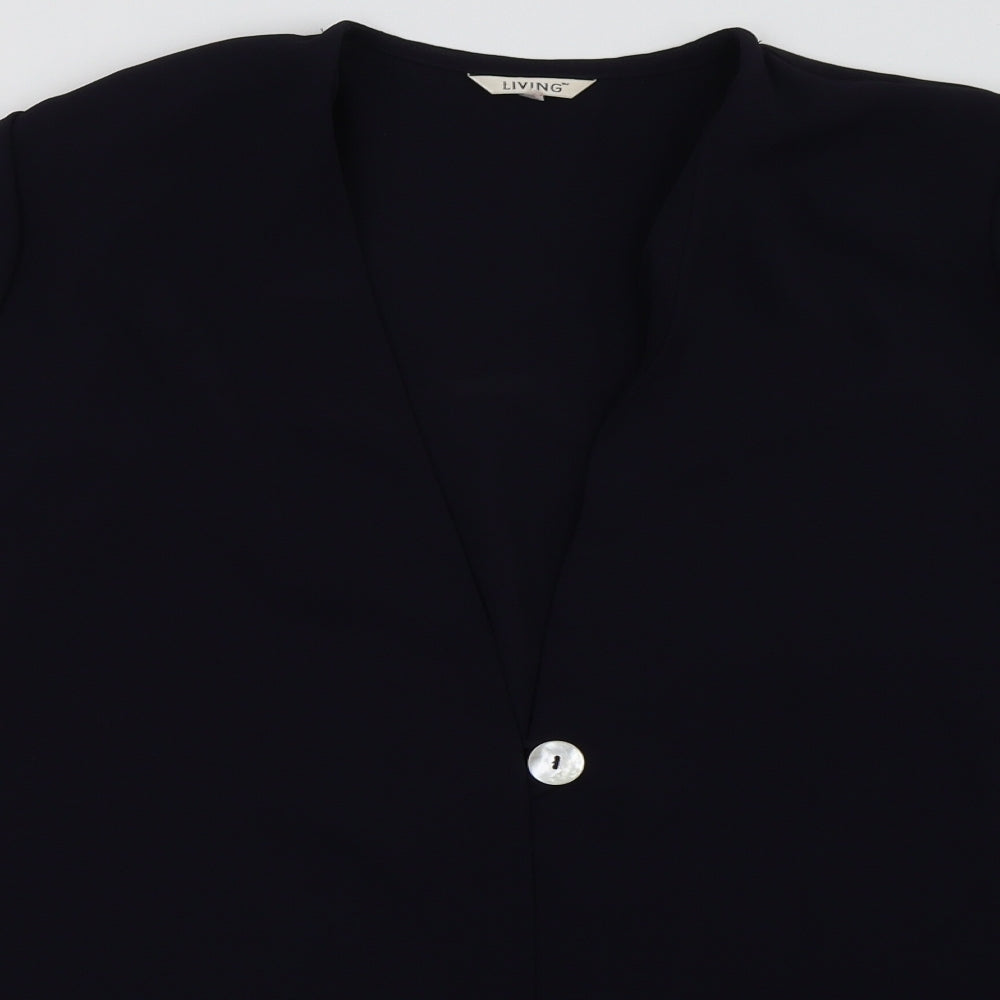 Living Womens Blue   Jacket Blazer Size 12  Button