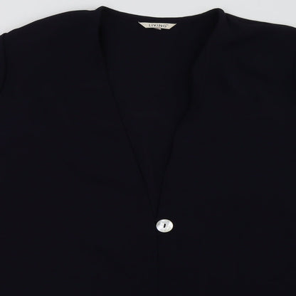 Living Womens Blue   Jacket Blazer Size 12  Button