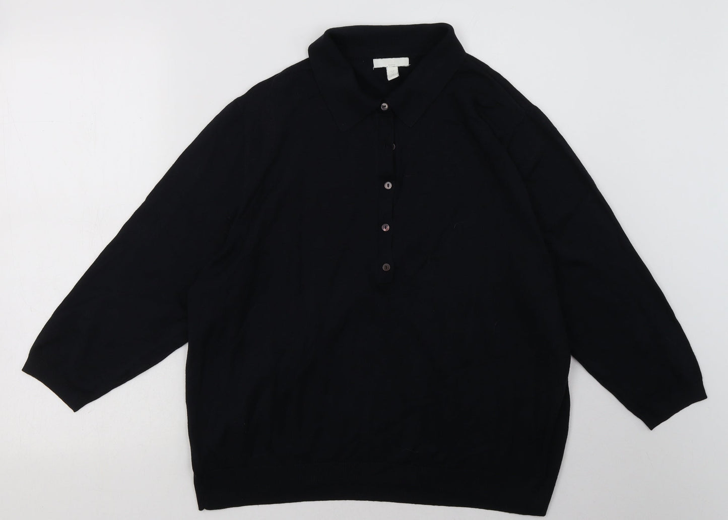 H&M Mens Blue  Viscose Pullover Sweatshirt Size XL
