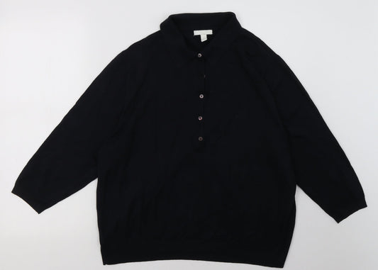 H&M Mens Blue  Viscose Pullover Sweatshirt Size XL