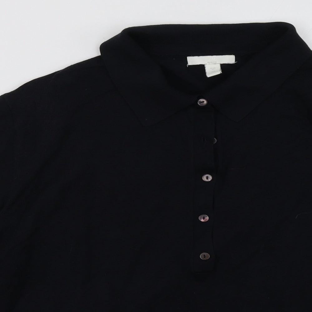 H&M Mens Blue  Viscose Pullover Sweatshirt Size XL