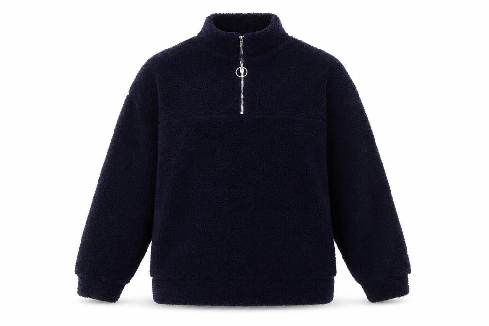 New Look Womens Blue High Neck  Polyester Pullover Jumper Size 8