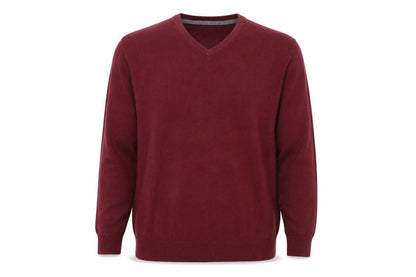 Debenhams Mens Pink V-Neck  Acrylic Pullover Jumper Size L