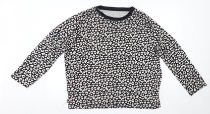 Peacocks Womens Multicoloured Animal Print Polyester Basic Blouse Size 14 Round Neck - Loungewear