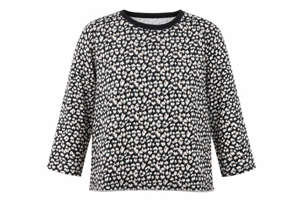 Peacocks Womens Multicoloured Animal Print Polyester Basic Blouse Size 14 Round Neck - Loungewear