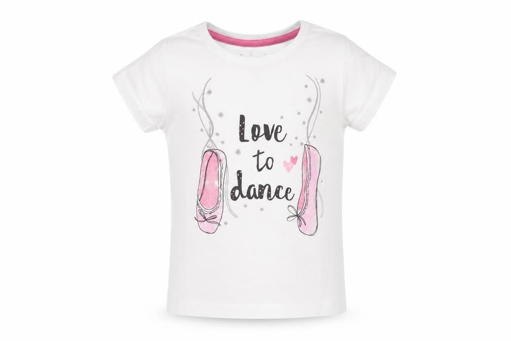 Primark Girls White  Cotton Basic T-Shirt Size 2-3 Years Crew Neck