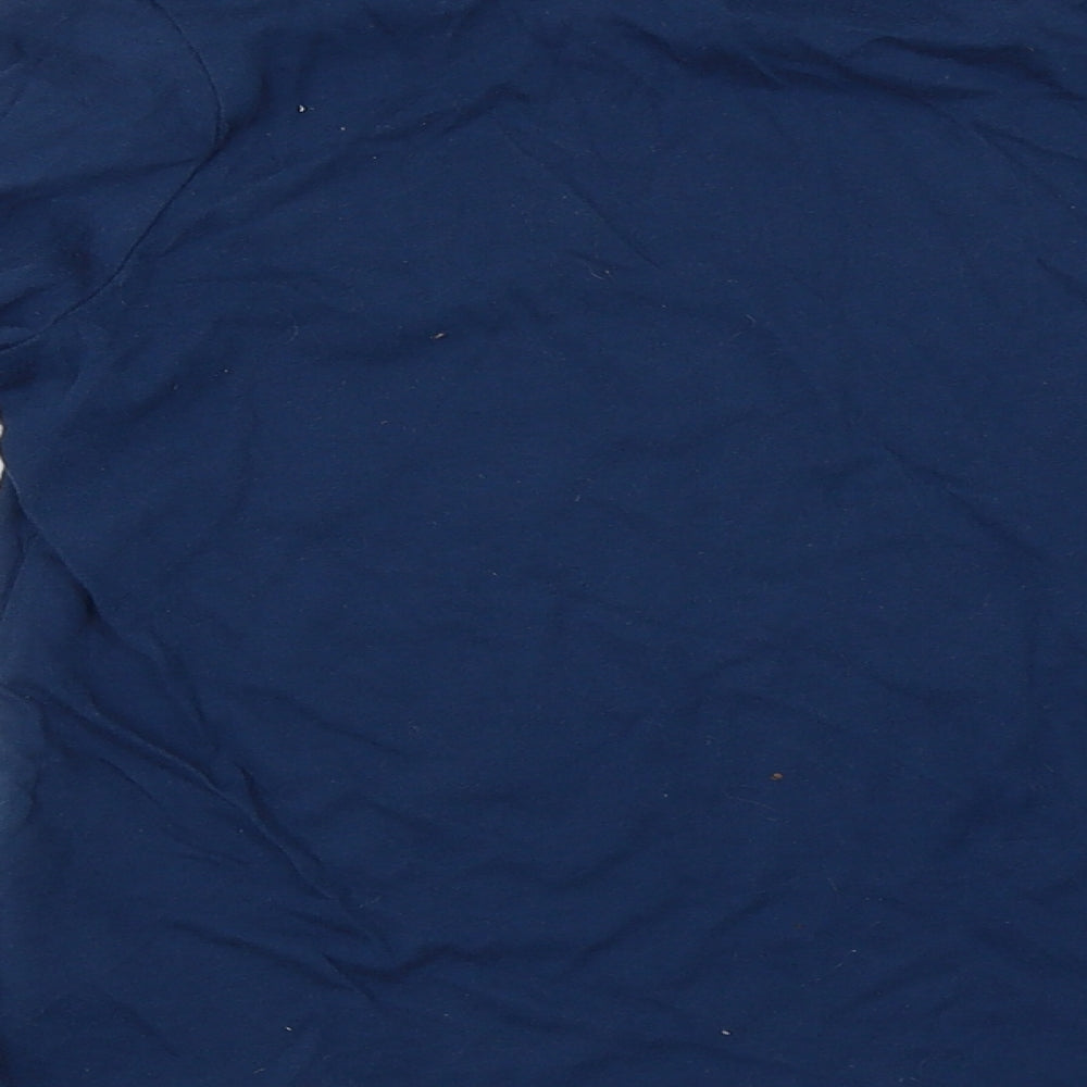 Gap Girls Blue  Cotton Basic Polo Size 12 Years Crew Neck