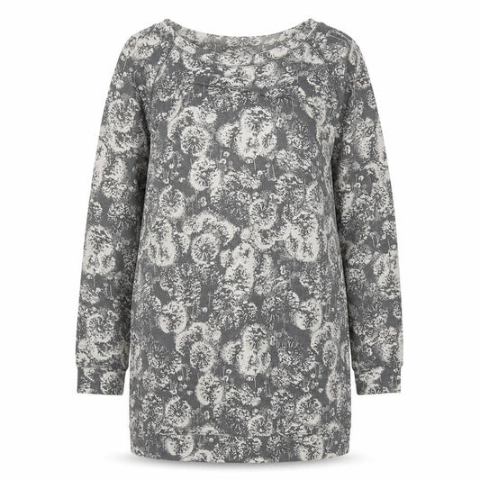 Marks & Spencer Womens Grey Floral Polyester Jumper Dress  Size 12  Round Neck