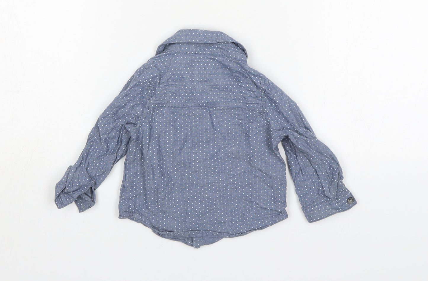 Lullaby Boys Multicoloured Polka Dot Cotton Basic Button-Up Size 9-12 Months Collared