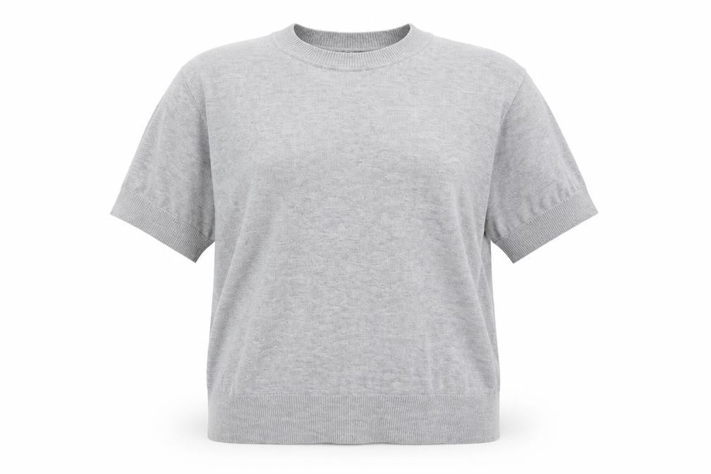 Marks & Spencer Womens Grey Round Neck  Viscose Pullover Jumper Size 10