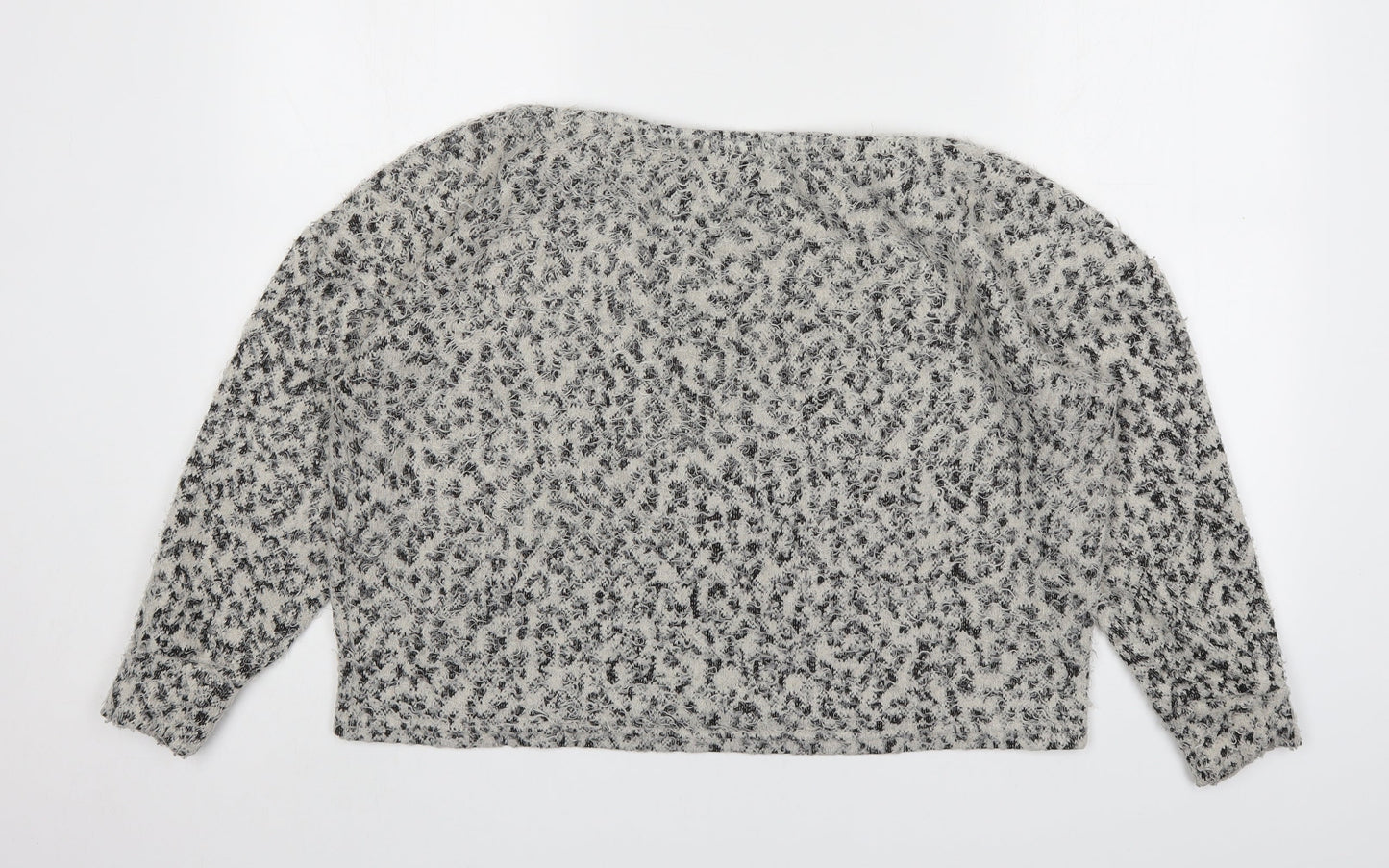Primark Womens Multicoloured Round Neck Animal Print Polyester Pullover Jumper Size M