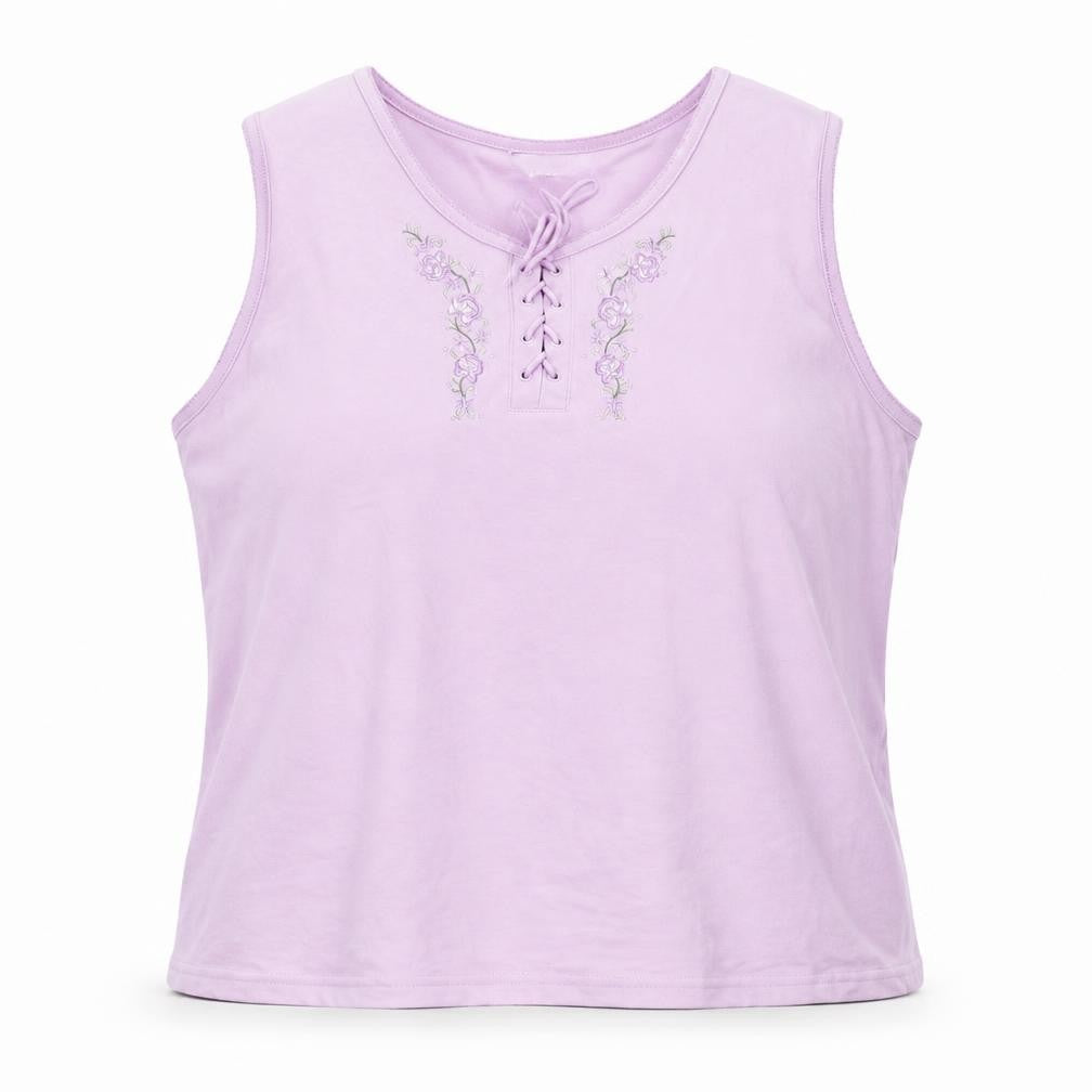 BCASUAL Womens Pink  Polyester Basic Tank Size 20 Round Neck