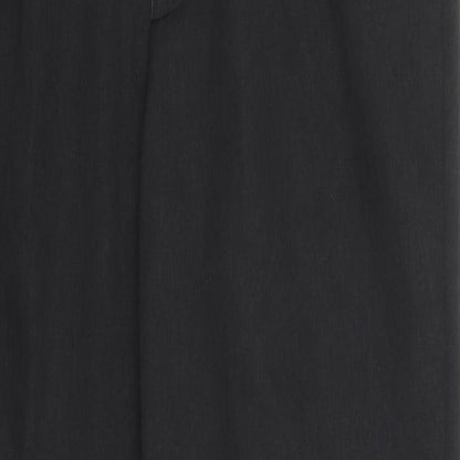 Marks & Spencer Mens Grey  Polyester Trousers  Size 34 L30 in Regular Button