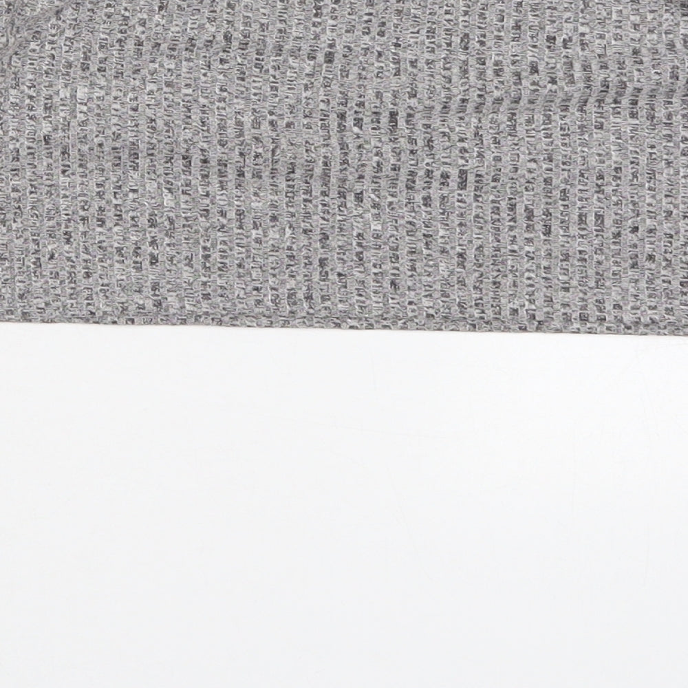 Preworn Womens Grey  Cotton Cropped T-Shirt Size M Round Neck