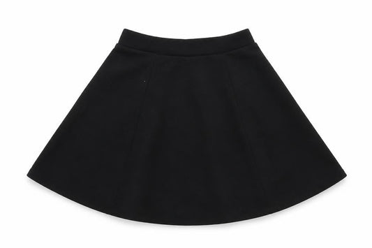George Girls Black  Polyester Skater Skirt Size 7-8 Years  Regular