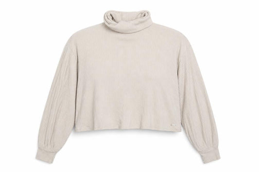 Hollister Womens Beige Roll Neck  Viscose Pullover Jumper Size XS