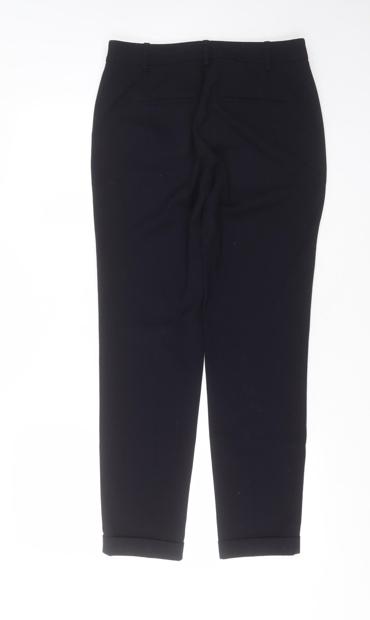 Zara Womens Blue  Polyester Trousers  Size 8 L28 in Regular